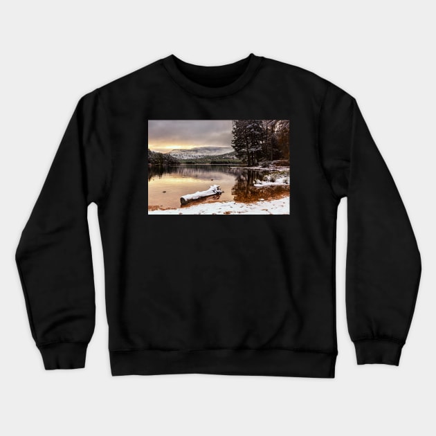 Loch an Eilean Crewneck Sweatshirt by Reg-K-Atkinson